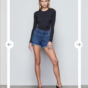 NWT Good American high waisted cut off short